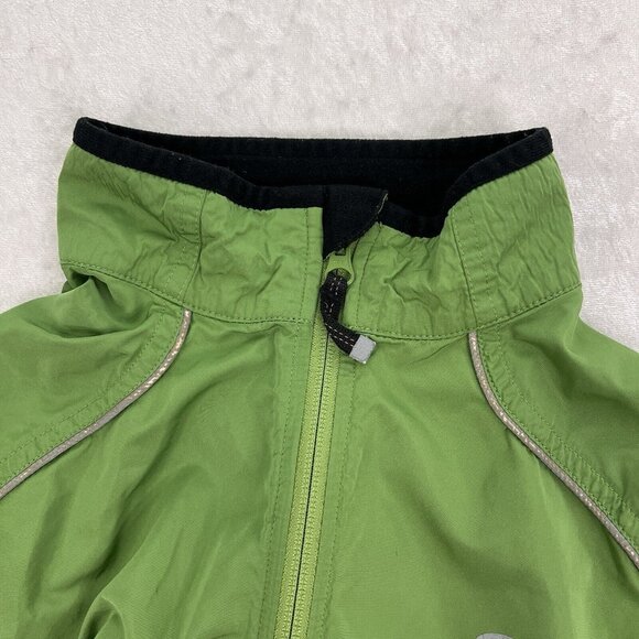BROOKS Running Jacket Womens L Green Vented Windbreaker Full Zip Pockets - Picture 13 of 15